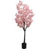 Zstar Albero di ciliegio artificiale, grande 150 cm, albero artificiale in vaso di ciliegio in vaso realistico, per soggiorno, camera da letto, ufficio