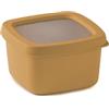 Snips, Aroma Box Contenitore Alimenti 0.50L Salva Freschezza, Impilabile, Microonde e Lavastoviglie, Box per Alimenti 12x12x7 cm, Senape, Made in Italy