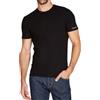 Viterbo Biancheria Set 6 Pezzi T-Shirt Maglia Maglietta Intima Kappa Uomo K1305 Girocollo Colorato100% Cotone Pettinato (Nero, XL)
