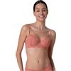 Lovable Reggiseno Imbottito con Ferretto in Pizzo Elastico, Coppe Leggere, Terracotta Chiaro+Rosa 36C - 4C