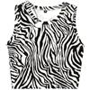 Toochki Camicia da donna || Top da donna || Top Western elegante || Trendy || Zebra Stampato Regular Tuniche, Bianco e nero, 44