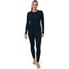 DANISH ENDURANCE Completo Termico Lana Merino Donna, Verde Scuro, XS