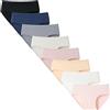 Charmi Mutande Ragazza in Cotone Slip Intimo Tinta Unita Pacco da 8 Stile Classico 11-12 Anni (Dimensione del Produttore M)
