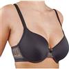 Selene, Reggiseno Donna con Ferretto e Coppe Imbottite, Fascia Alta in Pizzo, Collezione Olga, Colore Nero, Taglia 4C
