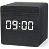 aboveClock Sveglia Digitale Nero, Sveglia da Comodino