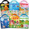 Kalysky 6 Libro Adesivi Attacca e Stacca Bambini, Album Adesivi Bambini 2-8