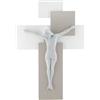 Bongelli Preziosi Crocifisso Moderno Bianco Nocciola 27x19cm Marmorino