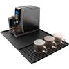 SOQKEEN Tappetino Sotto Macchina Caffè Silicone 60x40cm Antiscivolo, Nero | Tappetino scolapiatti 40x19cm, Raccoglie Gocce, Protegge Piano Cucina, Assorbe Vibrazioni, Facile Pulizia, Resistente Calore