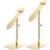 QUARKZMAN 2pz Scarpe Espositore Supporto Altezza Regolabile Scarpe Rack Oro