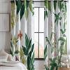 Generic Tende oscuranti Piante Foglie Della Foresta Pluviale Tenda con occhielli fantasia Bianco Tenda isolante per soggiorno Camera da letto Tenda stampata 140L x 280A cm (2 Pannelli) Tende per interna