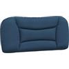 vidaXL Cuscino Testiera Hvar Blu 80 cm in Tessuto