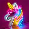 NELUX Scritta LED Unicorno, Insegna Luminosa LED, Luci Scritte Neon
