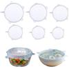 FooYee 6 Pezzi Coperchi in Silicone Estensibile, Coperchi Riutilizzabili per Contenitori, Più Spessi, 6 Diverse Misure, Coperchi Espandibili per Alimenti per Vasetti di Yogurt, Ciotole, Tazze, Lattine