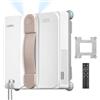 Lydsto WL07Max Robot Lavavetri Compatto Ultrasottile Pulizia Bordi e Angoli | 4 ugelli ultrasonici nebulizzazione acqua, serbatoio 110 ml, potenza aspirante 8000 Pa, 4 modalità di pulizia