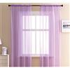 GIVBRO Tenda in Voile, Viola Chiaro, 140 x 137 cm, 1 Pannello