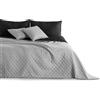 DecoKing Copriletto Reversibile Bicolore Nero Grigio Argento Acciaio Axel 2 piazze Matrimoniale 240x260 cm