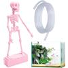 higyee Gorgogliatore acquario scheletro danzantes decorazione Halloween tubo aria | Bolle regolabili, figurina scheletro paesaggio decorazione interattiva acquario pesci, gli Accessoris decorazioni acquario