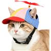 JIAHG Berretto da baseball per cani e gatti, con fori per le orecchie, regolabile, in cotone, colorato, per l'estate, per feste all'aperto