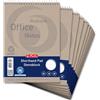 herlitz Landré Steno Block Riciclaggio A5 a righe, linea centrale rossa, 40 fogli, 70 g/m², 10 pezzi