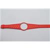Omega Dynamic Uomo Bracciale IN Pelle 20MM Chiusur a Fibbia Vintage Nuovo Rosso