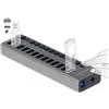 Delock Hub USB esterno SuperSpeed con 13 porte commutabili individualmente