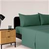 Bassetti Completo Letto Singolo, Salvia, 100% Cotone, 160X280 cm, Set Lenzuola, Parure, Lavabile In Lavatrice, Lenzuolo Sopra, Lenzuolo Sotto Con Angoli, Federa