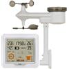 TFA Dostmann Stazione meteo con sensore esterno, digitale wireless 5 in 1 con sensore combinato WEATHER ONE, 35.1177, umidità, temperatura, pluviometro, anemometro, barometro, previsioni meteo, bianca