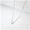 Gioielli di Valenza Collana punto luce oro bianco 750 con diamante