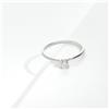 Gioielli di Valenza Anello solitario oro bianco 18k Meraviglia con diamante 0,25 ct