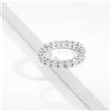 Gioielli di Valenza Fede eternity in oro bianco 18k con diamanti