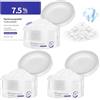 Vexran Polvere Idrossiapatite 3x50g per denti sensibili, protezione smalto | Polvere Hydroxylapatit 3x50g: Dentifricio Sbiancante Delicato Senza Fluido e Sbiancante Denti per Denti Sensibili