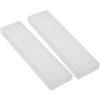 WOONEKY Scatolina Pulisci Lingua in Plastica Bianca, 2 Pezzi