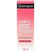 Neutrogena Crema idratante chiara e radiosa (1 x 50 ml), crema viso quotidiana per pelle secca soggetta a imperfezioni, idratante senza olio con fragranza di pompelmo rosa, per una pelle più chiara e