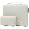 HYZUO 17-17,3 Pollici Custodia Rigida PC Portatile Borsa, Beige