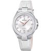 Festina Orologio Donna Analogico in Pelle Bianco | Movimento al Quarzo, Vetro Minerale Resistente, Impermeabile 5 ATM e Calendario F20701/1, Mademoiselle