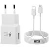 FinalCool 18W Caricabatterie per Samsung - Caricatore con Cavo di Ricarica da 2 M Compatibile con Samsung Galaxy A13 A14 A20 A20E A23 A32 A33 A34 A40 A52 A53 A54 S8 S9 S10 S20 FE - Caricatore Rapido