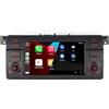 YZKONG Autoradio per BMW E46 3 Serie 1999-2004 compatible Senza fili Android Auto di CarPlay Suono HiFi touchscreen alta potenza ricevitore Radio de coche AM/FM/RDS BT Mirror Link porta USB