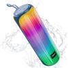 VOCH Cassa Bluetooth Portatile con Luce LED RGB, 40W Stereo Potente Altoparlante Bluetooth 5.3, Accoppiamento TWS, IPX7 Impermeabile, 20 Ore di Riproduzione per Esterno, Feste, Camping (Blu)