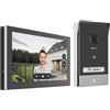 EZVIZ HP7 2K Videocitofono Collegato Videocitofono Video, Touch Screen 7, Unlock a Distanza, Controllo Accesso RFID, 2 Fili, Rilevamento Umano, Audio Bidirezionale, Visione Notturna Impermeabile WiFi