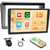 Hikity Autoradio Android 15 9 per Peugeot 407 2004-2008 Wireless CarPlay | 4+128GB. Schermo Incell. Android Auto, BT, GPS, WiFi, FM/RDS, Retrocamera, MIC