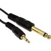 kenable Cavo Audio Jack Mono da 3,5mm a 6,35mm (1/4 pollici) per Mixer e Amplificatori 0,5m Nero