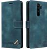 OKZone Custodia per Xiaomi Redmi Note 8 Pro, Custodia Protettiva Antiurto per Portafoglio, Porta per Carte con Patta in Pelle PU[Chiusura Magnetica]per Telefono per Xiaomi Redmi Note 8 Pro (Verde)