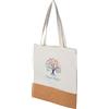 IMPRESSION Shopping bag in cotone con base in sughero dalia Personalizzate o neutre