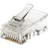 Helos 014166 Spina modulare RJ45 8P8C 100 pezzi Helos