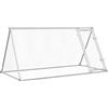 vidaXL Gabbia per polli argento 200x105x91 cm Acciaio zincato
