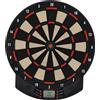 HOMCOM Target gioco elettronico di freccette 26 giochi principali e 185 varianti di gioco bersagli elettronici per 8 giocatori 30 punti di freccette display LCD altoparlante nero