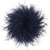 Baesics Spilla con piume da donna, spilla a forma di piuma di struzzo, spilla a forma di fiore con pompon da agganciare, vintage per matrimonio, sposa, carnevale, abito blazer