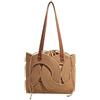 Generic Borse da Spiaggia in Paglia per Donna - Elegante Borsa Geometrica Estiva Fatta a Mano, Grande Capacità con Cordoncino, Borsa a Secchiello di Design per Shopping, Lavoro e Viaggi