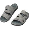 JOMIX Ciabatte Estive Uomo in Pelle con Strappo Pantofole Estive Leggere per Casa e Spiaggia Ciabatta Casual con Suola Antiscivolo e Morbido (Grigio,41)