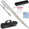 YAMAHA YFL-212U Flauto a forma di U e tubo testa dritta placcato argento YFL-...